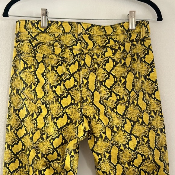 L'agence Jyothi High-Rise Split-Ankle Snake-Print Pants - Picture 7 of 8